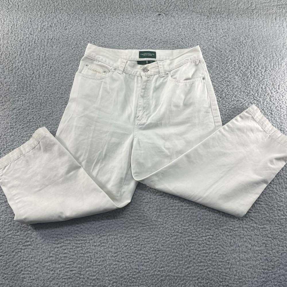 Lauren Jeans Company Womens White Jeans Size 6 27x20 Casual